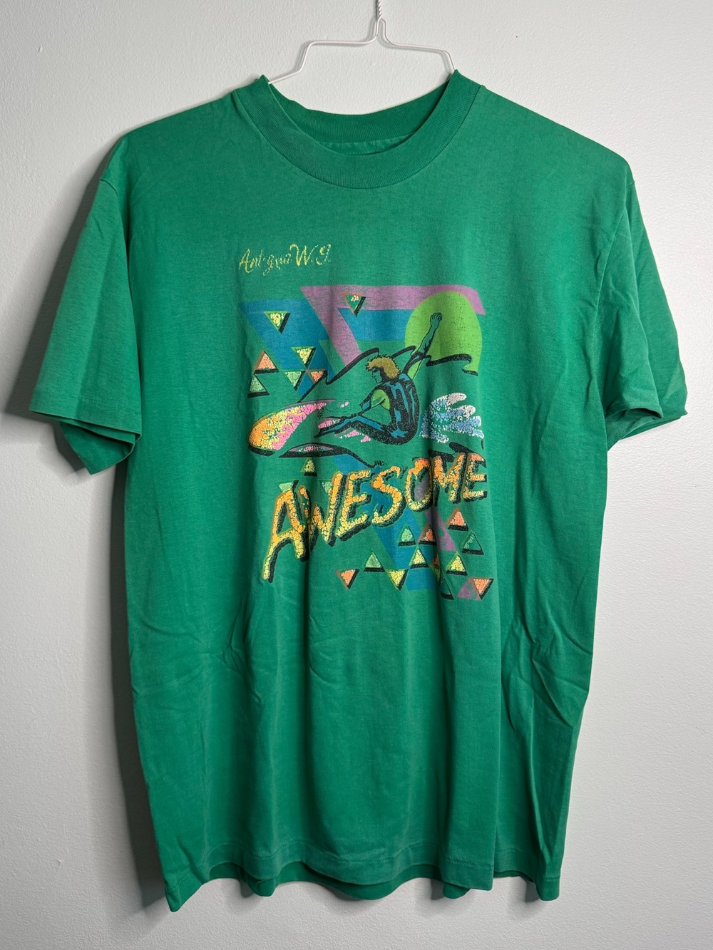 Vintage 90s 'Awesome' Graphic Tee (M)